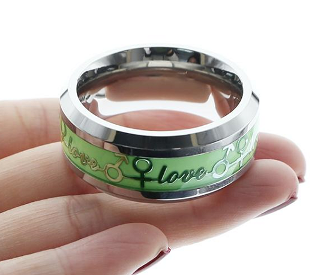 Love Glow Glans Ring – Metal Penis Rings, Glans Head, Cock Rings, Ball  Stretchers