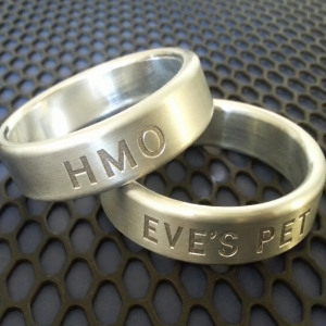 Custom Engraved Aluminum Band Cock Rings