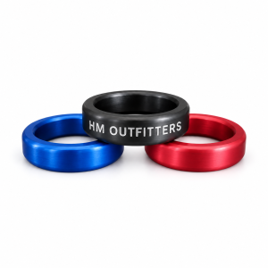 Custom Engraved Anodized Chubby Cock Ring