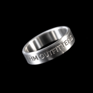Custom Engraved Stainless Steel Band Head Rings