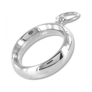 Stainless Steel Donut Cock Ring with Eyelet