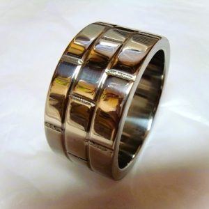 Brick Wall Stainless Steel Cock Ring