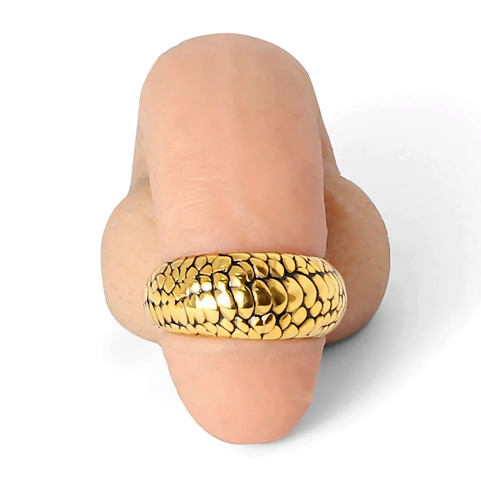 Gold Serpent Glans Ring – Metal Penis Rings, Glans Head, Cock