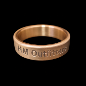 Custom Engraved Solid Brass Band Cock Rings