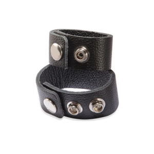Premium Leather Double Cock & Ball Strap